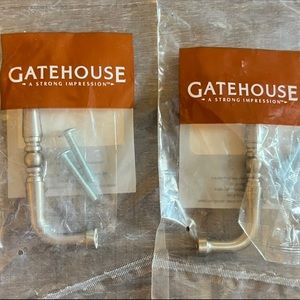 💞 Set of 2 New Brushed Nickel Cabinet Pulls